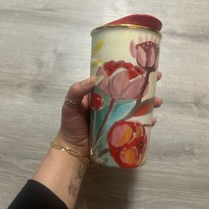 Starbucks Flower Themed 10oz Ceramic Tumbler